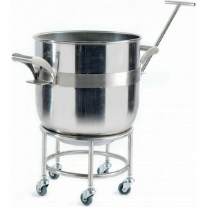 Тележка подкатная для дежи ABAT (АБАТ) ТМП-40 с ручкой, на колесах, вся нерж. 41000000086 Тележка подкатная для дежи ABAT (АБАТ) ТМП-40 с ручкой, на колесах, вся нерж. 41000000086